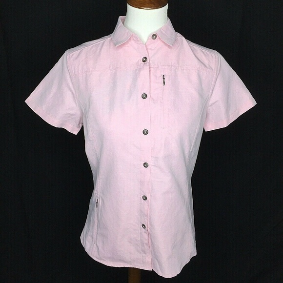 Solstice Button Front Short Sleeve Travel Shirt - Picture 1 of 8
